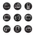 Electronic object icon set 2