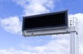 Electronic panel. Clouds Royalty Free Stock Photo