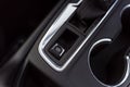 Electronic parking brake EPB button in a modern car Royalty Free Stock Photo