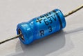 Electronic part capacitor Royalty Free Stock Photo