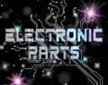 Electronic Parts Indicating Technician Processors And Processor Royalty Free Stock Photo