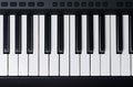 Electronic piano black and white keys Royalty Free Stock Photo