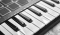 Electronic piano keyboard Royalty Free Stock Photo