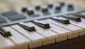 Electronic piano keyboard Royalty Free Stock Photo