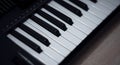 Electronic piano keyboard Royalty Free Stock Photo