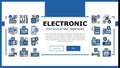 Electronic Repair Landing Header Vector Royalty Free Stock Photo