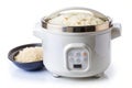 Electronic Rice Cooker Isolated on White Royalty Free Stock Photo