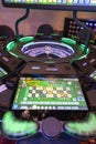 Lima, Peru, October 31, 2023: Electronic roulette gaming machine Royalty Free Stock Photo