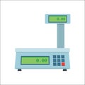 Electronic scales for products. Royalty Free Stock Photo