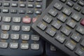 electronic scientific calculators backgrounds Royalty Free Stock Photo