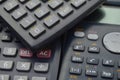 electronic scientific calculators backgrounds Royalty Free Stock Photo