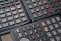 electronic scientific calculators backgrounds Royalty Free Stock Photo