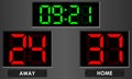 Electronic scoreboard Royalty Free Stock Photo