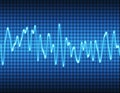 Electronic sine sound wave Royalty Free Stock Photo