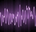 Electronic sine sound wave Royalty Free Stock Photo