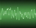 Electronic sine sound wave Royalty Free Stock Photo