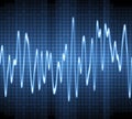 Electronic sine sound wave Royalty Free Stock Photo