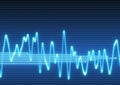 Electronic sine sound wave Royalty Free Stock Photo