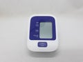 An electronic sphygmomanometer / blood pressure meter on white isolation background