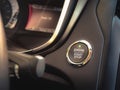 Electronic Start Stop System Button in a Modern Car Royalty Free Stock Photo