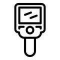 Electronic thermal imager icon, outline style