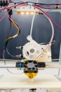 3D printer - electronic three dimensional plastic Royalty Free Stock Photo