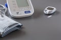 Electronic tonometer and glucometer