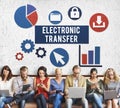 Electronic Transfer Banking Data Internet Concept