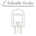 Electronic Vacuum Tube Icon Royalty Free Stock Photo