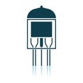 Electronic Vacuum Tube Icon Royalty Free Stock Photo