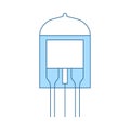 Electronic Vacuum Tube Icon Royalty Free Stock Photo