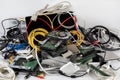 Electronic Waste - Obsolete Computer Technology Royalty Free Stock Photo