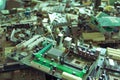 Electronic waste ready for recycling-Viltage filter Royalty Free Stock Photo