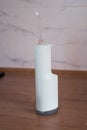 electronic white oral irrigator Royalty Free Stock Photo