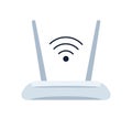Electronic wifi router sticker concept