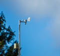 Electronic wind direction pointer, Modern weather technology Royalty Free Stock Photo