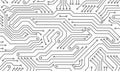 Electronics board. Circuit board electronic hi tech pattern. Vector abstract computer chip. Black monochrome background