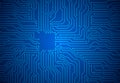 Electronics board. Circuit engineering technology. High tech digital data connection system concept or computer