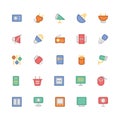Electronics Colored Vector Icons 10