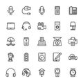 Electronics Colored Vector Icons 4