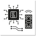 Electronics glyph icon