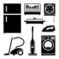 Electronics Home icons set great for any use. Vector EPS10. Royalty Free Stock Photo