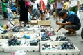 Electronics and household items sold in the streets of Manila, Philippines