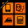 Electronics icon set Royalty Free Stock Photo