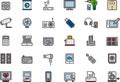 Electronics icon set Royalty Free Stock Photo