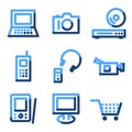 Electronics icons Royalty Free Stock Photo