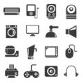 Electronics icons, household icons