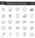 Electronics Icons Royalty Free Stock Photo
