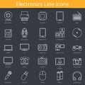 Electronics Icons Royalty Free Stock Photo