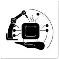 Electronics industry glyph icon